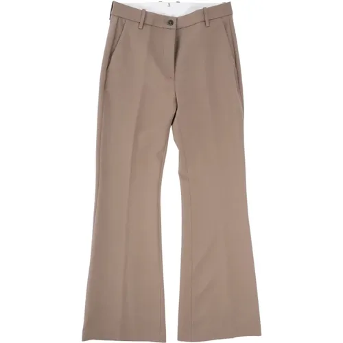 Elegante Bootcut Hose mit Weitem Bein , Damen, Größe: W28 - Nine In The Morning - Modalova