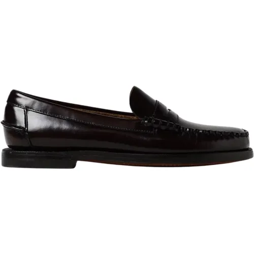 Braune Penny Loafer Flache Schuhe , Damen, Größe: 41 EU - Sebago - Modalova