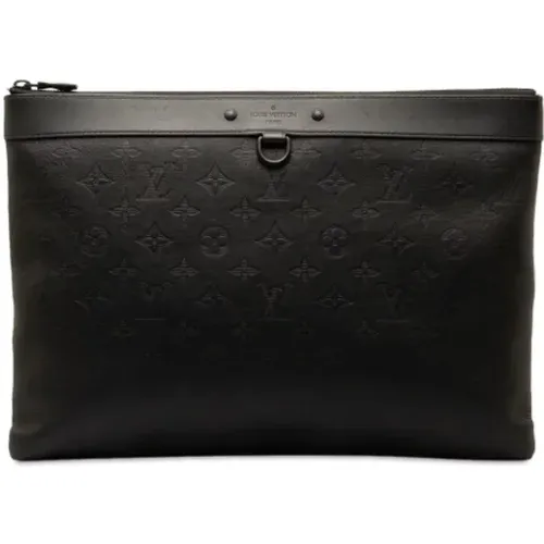 Pre-owned Bags, male, , Size: ONE SIZE Pre-owned Leather clutches - Louis Vuitton Vintage - Modalova