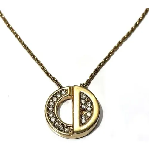 Pre-owned Jewellery, female, , Size: ONE SIZE Pre-owned Metal necklaces - Dior Vintage - Modalova