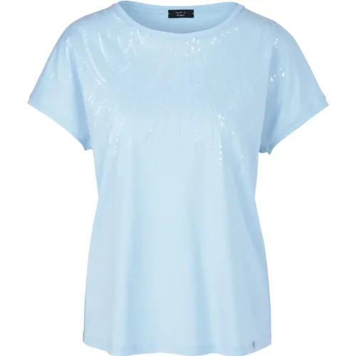 Pailletten T-Shirt , Damen, Größe: XL - Marc Cain - Modalova