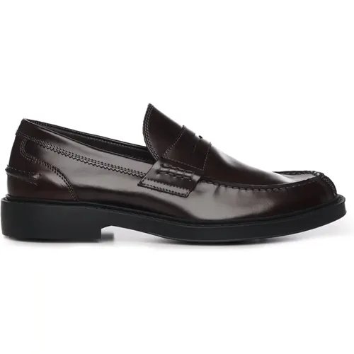 Loafers, male, , Size: 7 US Leather Loafers - Antica Cuoieria - Modalova
