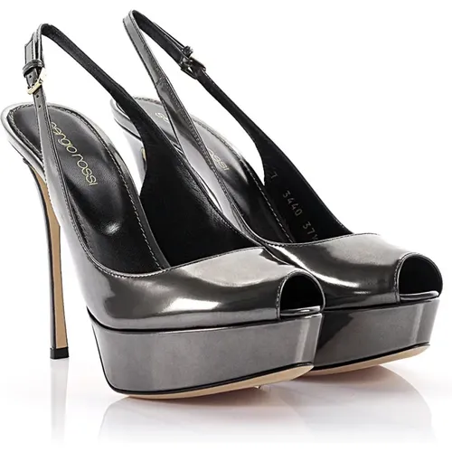 Alton Calf Leather Strap Sandals , female, Sizes: 5 1/2 UK - Sergio Rossi - Modalova