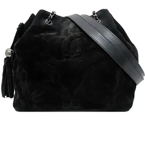 Pre-owned Suede Leather Shoulder Bag , female, Sizes: ONE SIZE - Chanel Vintage - Modalova