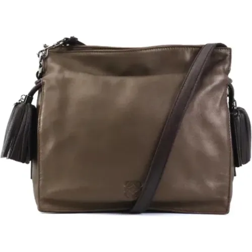 Pre-owned Cross Body Bags, female, , Size: ONE SIZE Pre-owned Leather shoulder-bags - Loewe Pre-owned - Modalova