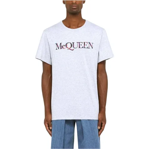 T-Shirts, male, , Size: M Casual Cotton T-Shirt - alexander mcqueen - Modalova