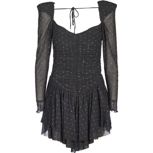 Rhinestone Mesh Dress , female, Sizes: M - Rotate Birger Christensen - Modalova