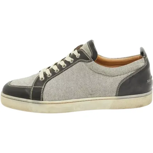 Pre-owned Sneakers, male, , Size: 12 1/2 US Pre-owned Leather sneakers - Christian Louboutin Pre-owned - Modalova