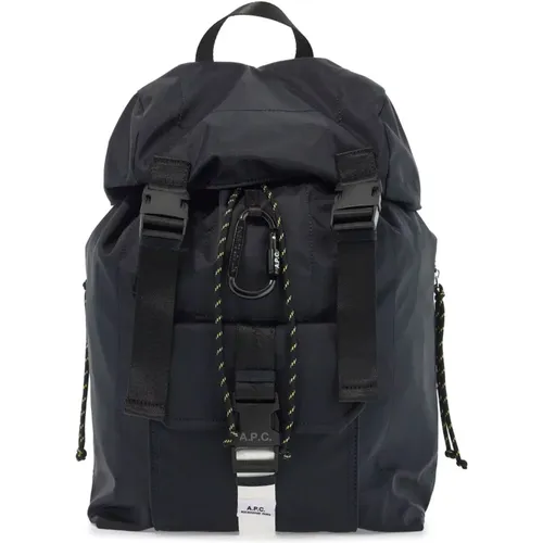 Nylon Trekking Backpack with Buckle Closure , male, Sizes: ONE SIZE - A.p.c. - Modalova