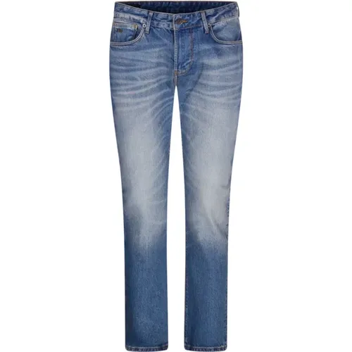 Denim Blaue Taschenhose , Herren, Größe: W32 - Emporio Armani - Modalova