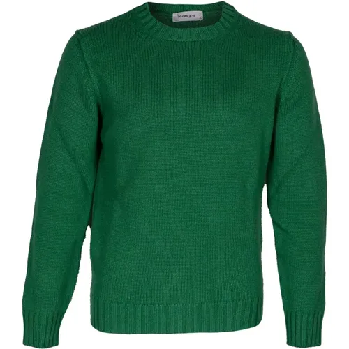 Merino Wool Sweater, Regular Fit, Made in Italy , male, Sizes: S, M, L, XL - Kangra - Modalova