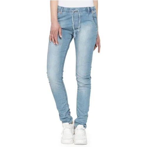 Womens Slim Fit Jeans with Elastic Waistband , female, Sizes: XS - Carrera Jeans - Modalova