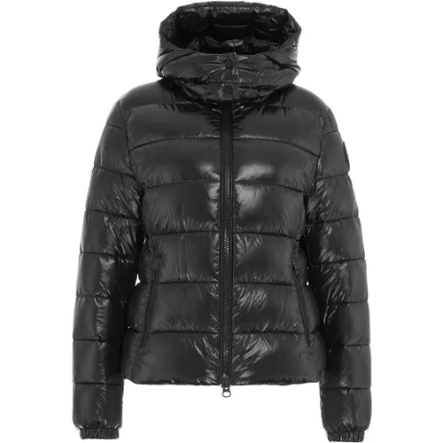 Schwarze Aw23 Damen Daunenjacke , Damen, Größe: M - Save The Duck - Modalova