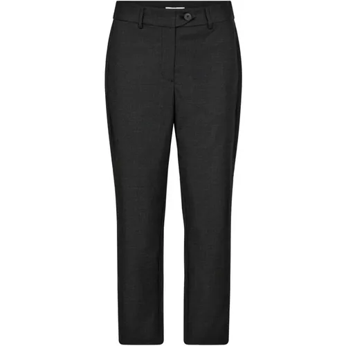 Chinos, female, , Size: M Elegant Cigarette Pant in Anthracite - Co'Couture - Modalova