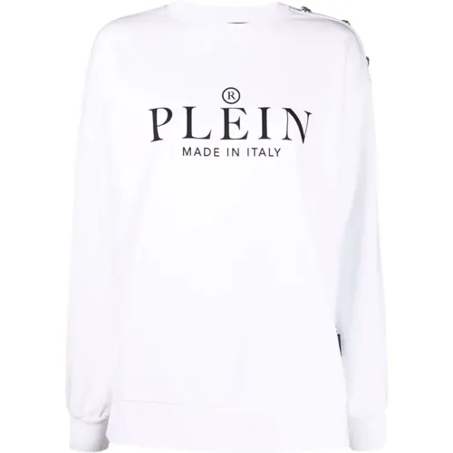 Weiße Casual Sweater mit Oversize-Passform - Philipp Plein - Modalova