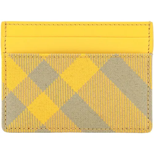 Check Wallet with Five Compartments , male, Sizes: ONE SIZE - Burberry - Modalova