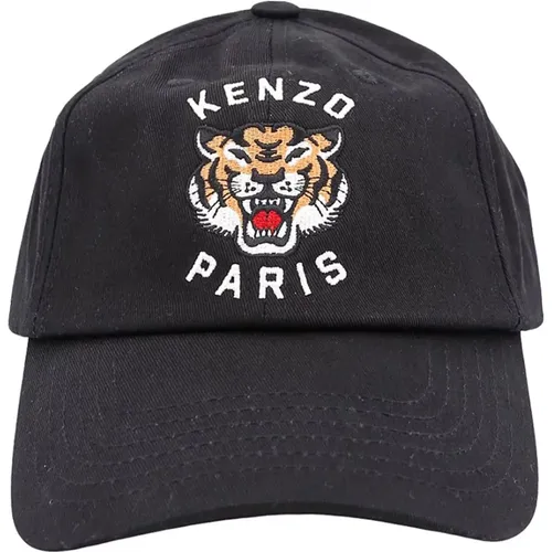 Iconic Embroidered Cotton Hat , male, Sizes: ONE SIZE - Kenzo - Modalova