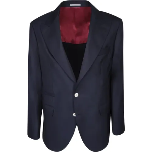 Men's Clothing Blazer Ss24 , male, Sizes: L, XL - BRUNELLO CUCINELLI - Modalova