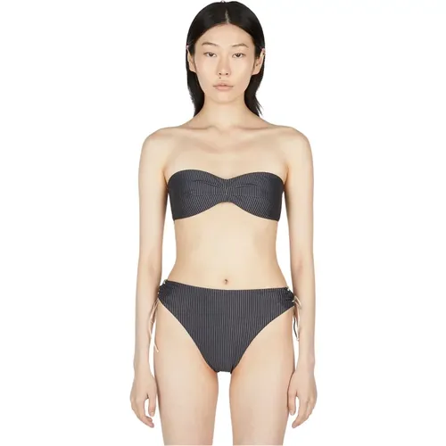 Gestreiftes Bandeau Bikini Top , Damen, Größe: S - Ziah - Modalova