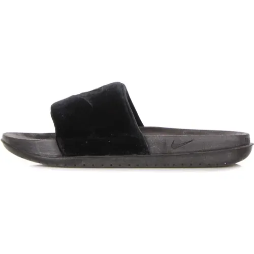 Schwarze Slide Streetwear Hausschuhe , Damen, Größe: 35 1/2 EU - Nike - Modalova