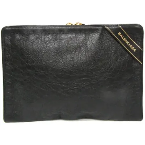 Pre-owned Clutches, female, , Size: ONE SIZE Pre-owned Leather clutches - Balenciaga Vintage - Modalova