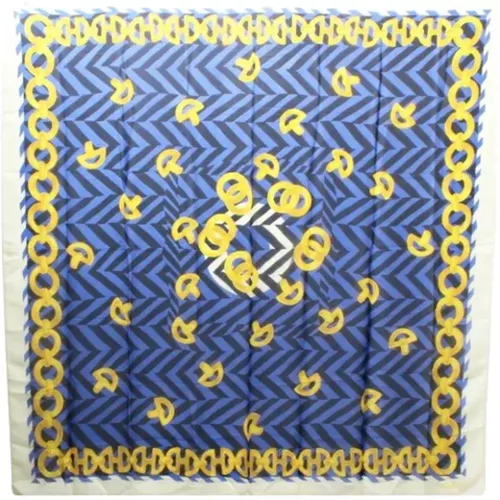 Pre-owned Scarves, female, , Size: ONE SIZE Pre-owned Silk scarves - Celine Vintage - Modalova