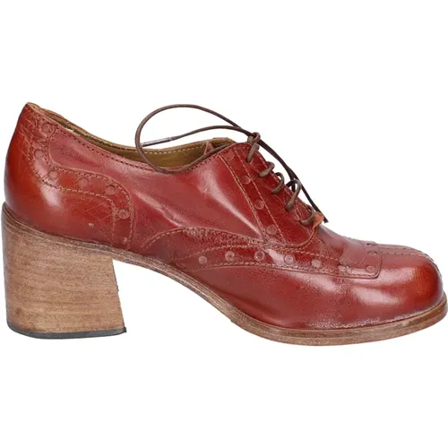 Elegante Vintage-Lederschuhe für Frauen - MOMA - Modalova