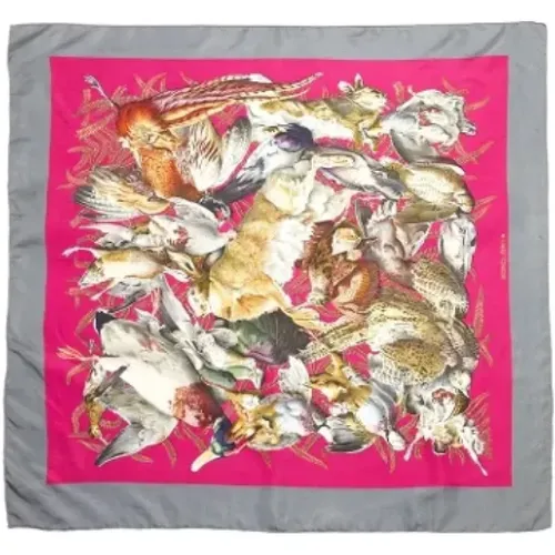 Pre-owned Scarves, female, , Size: ONE SIZE Pre-owned Silk scarves - Hermès Vintage - Modalova