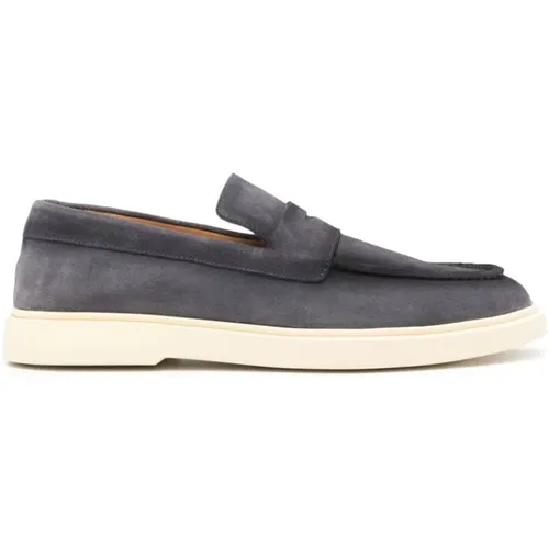 Loafers, male, , Size: 10 US Suede Slip-On Sandals - Officine Creative - Modalova