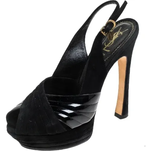 Pre-owned Leather sandals , female, Sizes: 7 UK - Yves Saint Laurent Vintage - Modalova