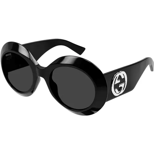Vintage-inspirierte Runde Sonnenbrille , unisex, Größe: 54 MM - Gucci - Modalova