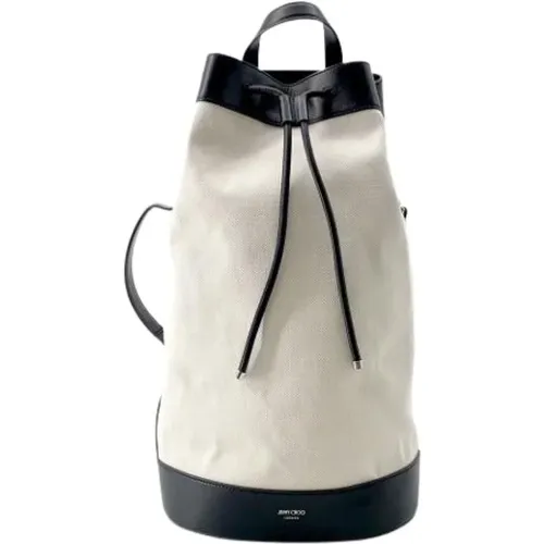 Pre-owned Backpacks, female, , Size: ONE SIZE Pre-owned Canvas backpacks - Jimmy Choo Pre-owned - Modalova
