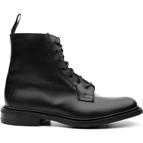 Schwarze Stiefel für Herren , Herren, Größe: 42 EU - Tricker's - Modalova