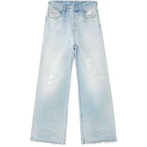 Wide Jeans, female, , Size: W27 Light Denim Pants 1996 Style - Diesel - Modalova