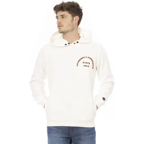 Hoodies, male, , Size: M Cotton Sweater - Automobili Lamborghini - Modalova
