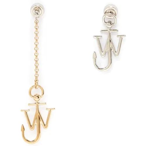 Anchor Asymmetric Earrings , female, Sizes: ONE SIZE - JW Anderson - Modalova