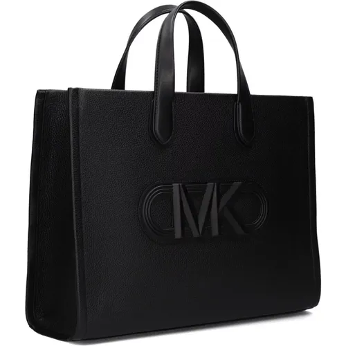 Leather Shopper Tote Bag , female, Sizes: ONE SIZE - Michael Kors - Modalova