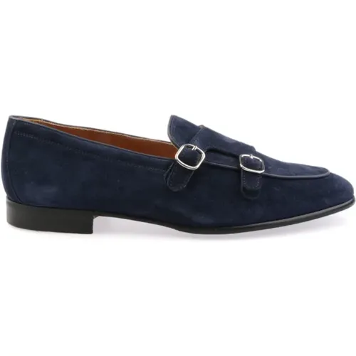 Blaue Wildleder Schnürschuhe Ss23 , Herren, Größe: 40 1/2 EU - Berwick - Modalova