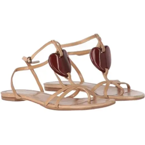 Pre-owned Leather sandals , female, Sizes: 4 UK - Alexander McQueen Pre-owned - Modalova