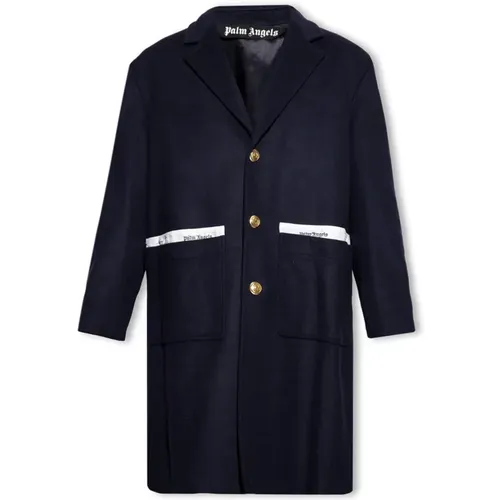 Single-breasted coat , male, Sizes: M - Palm Angels - Modalova