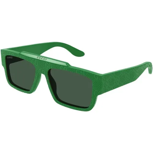 Lens Sunglasses Gg1460S 007 , male, Sizes: 56 MM - Gucci - Modalova