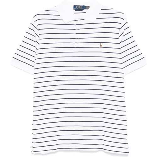 Casual Poloshirt mit kurzen Ärmeln weiß , Herren, Größe: XL - Polo Ralph Lauren - Modalova