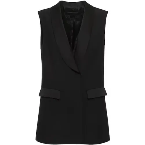 Satin Jacket with Hidden Front Buttoning , female, Sizes: S - alberta ferretti - Modalova