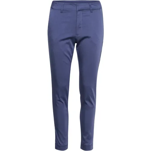 Chinos, female, , Size: XS Indigo Chino Pants Stylish Model - Kaffe - Modalova