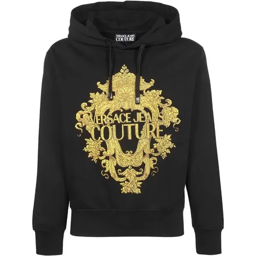 Hoodies, male, , Size: L Classic Sweatshirt - Versace Jeans Couture - Modalova