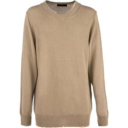 Cotton Crewneck Sweater Outlet , male, Sizes: 3XL - Liu Jo - Modalova