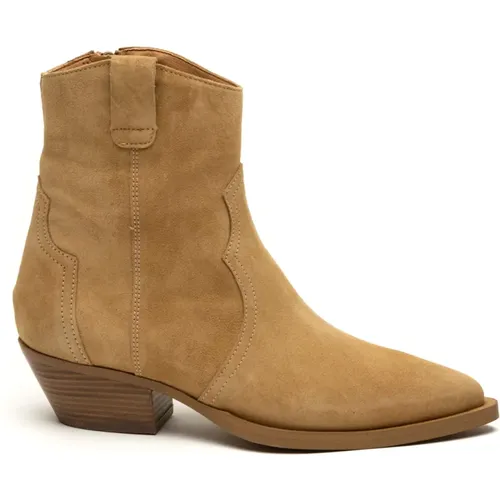 Camel Baby Silk Boots , female, Sizes: 7 UK, 5 UK, 3 UK, 4 UK, 6 UK - Alpe - Modalova