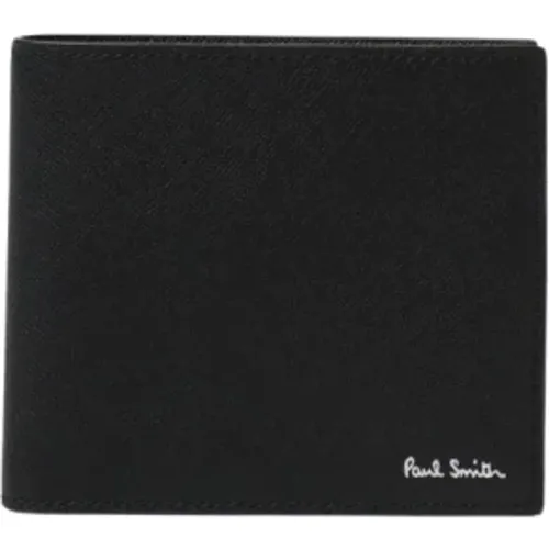 Wallets & Cardholders, male, , Size: ONE SIZE Leather Billfold Wallet - Paul Smith - Modalova