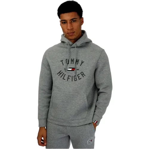 Varsity Graphic Hoody Hoodie , Herren, Größe: XL - Tommy Hilfiger - Modalova