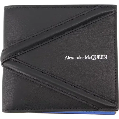 Wallets & Cardholders, male, , Size: ONE SIZE Harness Wallet with Flap Closure - alexander mcqueen - Modalova